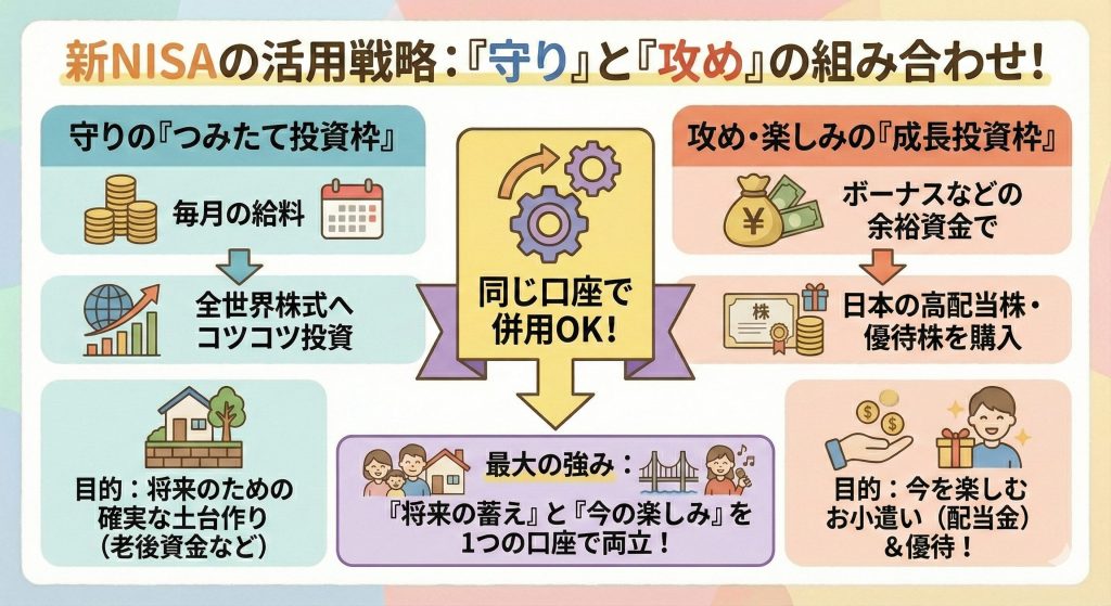 つみたて投資枠と成長投資枠の使い分け