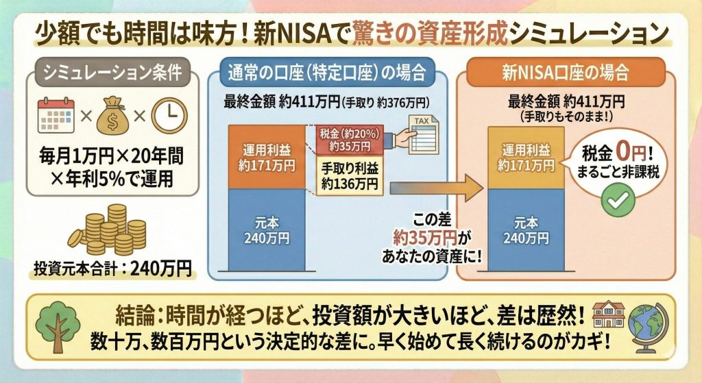新NISA 資産形成 シュミレーション