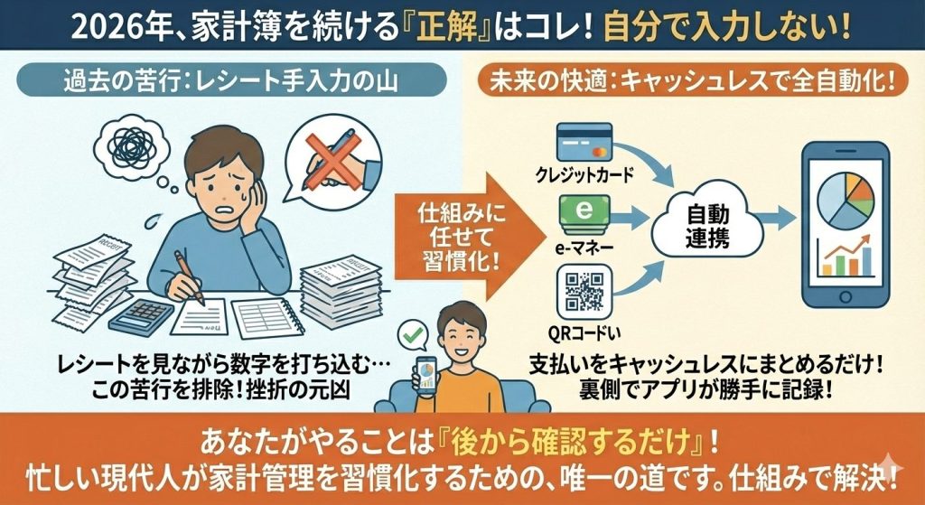 キャッシュレスで自動連携